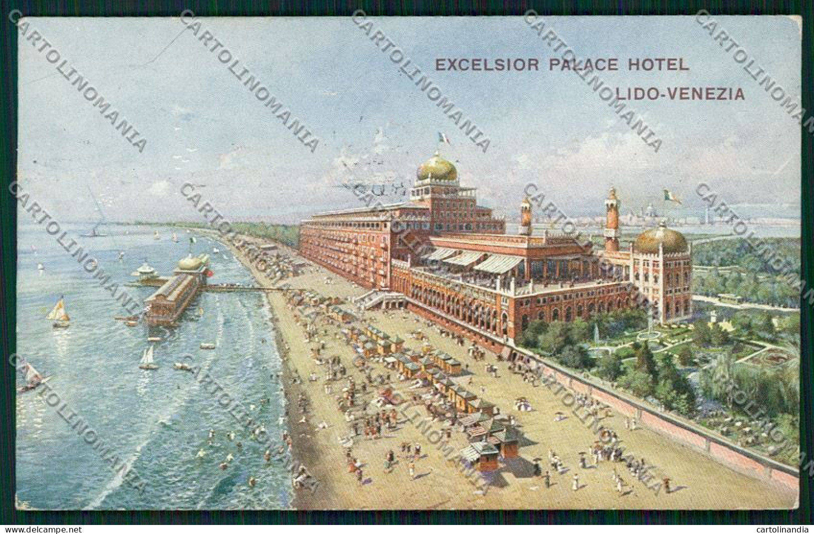 Venezia Lido SCOLLATA Cartolina QK2713 - Venezia