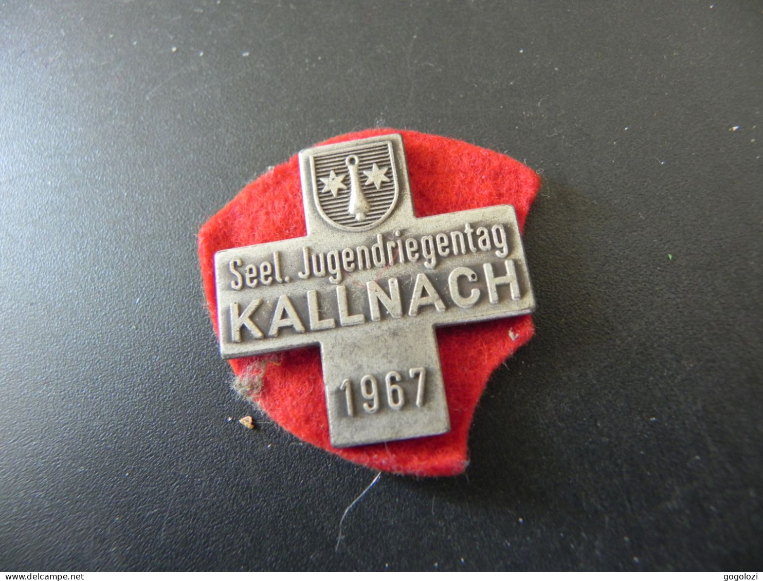 Old Badge Schweiz Suisse Svizzera Switzerland - Turnkreuz Kallnach 1967 - Zonder Classificatie