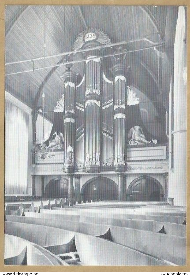 NL.- STRIJEN HERVORMDE DORPSKERK. ORGEL MET DISPOSITIE. ONGELOPEN - Eglises Et Cathédrales