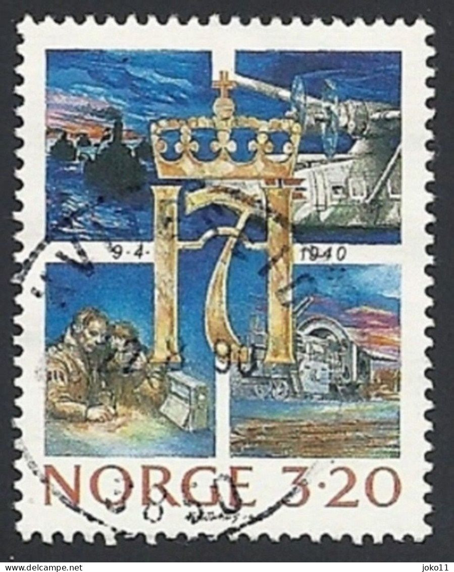 Norwegen, 1990, Mi.-Nr. 1042, Gestempelt - Usados