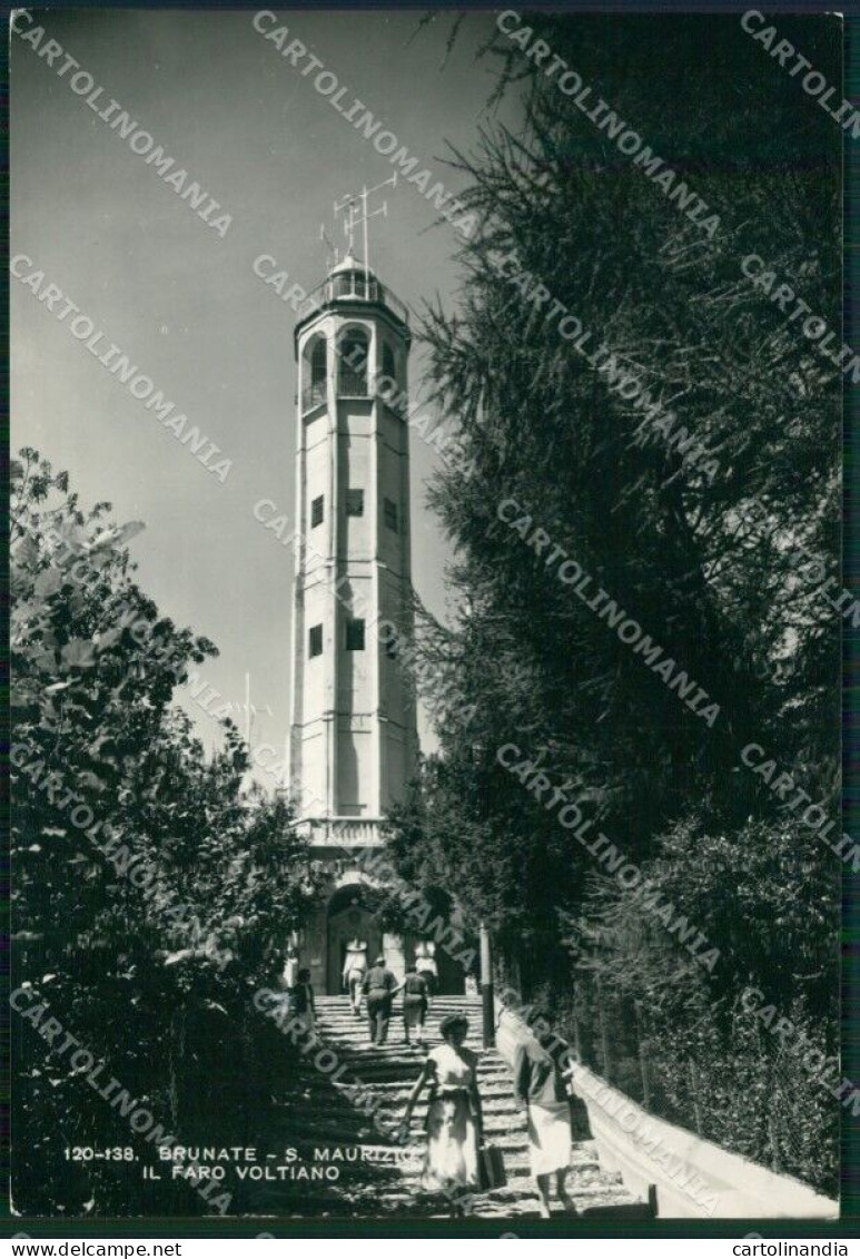 Como Brunate San Maurizio Faro Foto FG Cartolina KB3006 - Como