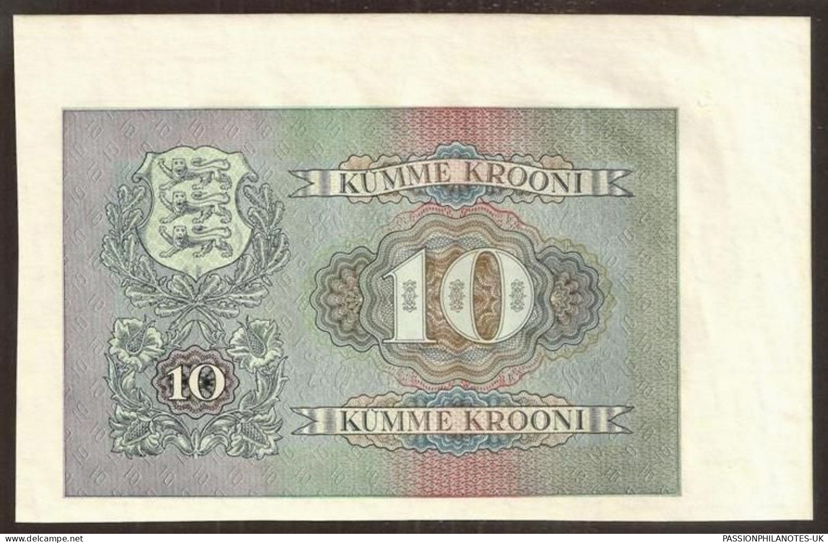 ESTONIA. 10 Krooni 1940. 3 Pieces. UNC. 3 X Pick 68. See Description, Images. - Estland