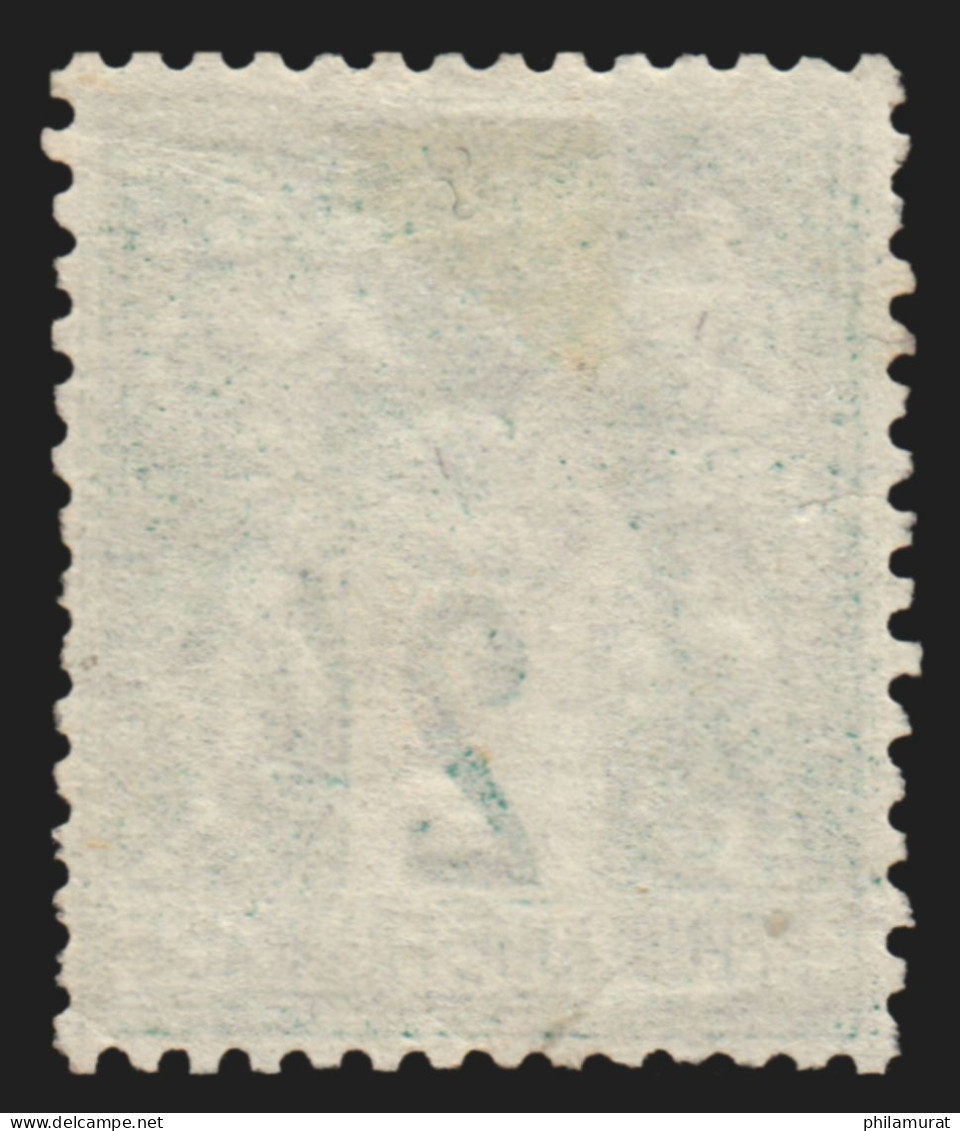 N°62, Sage 2c Vert, Type I, Oblitéré Càd SAUM(UR) Maine & Loire - B/TB - 1876-1878 Sage (Typ I)