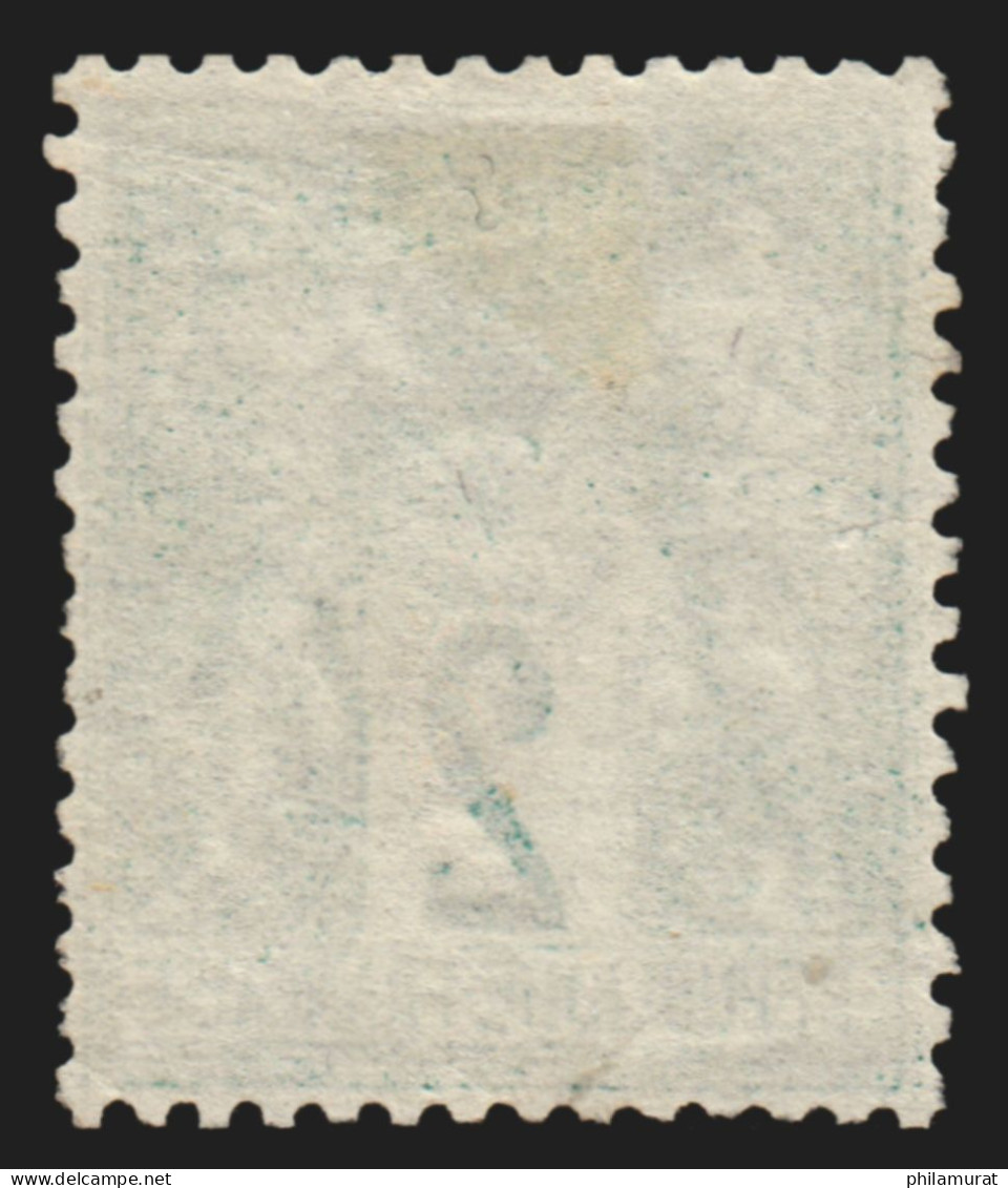 N°62, Sage 2c Vert, Type I, Oblitéré Càd SAUM(UR) Maine & Loire - B/TB - 1876-1878 Sage (Type I)