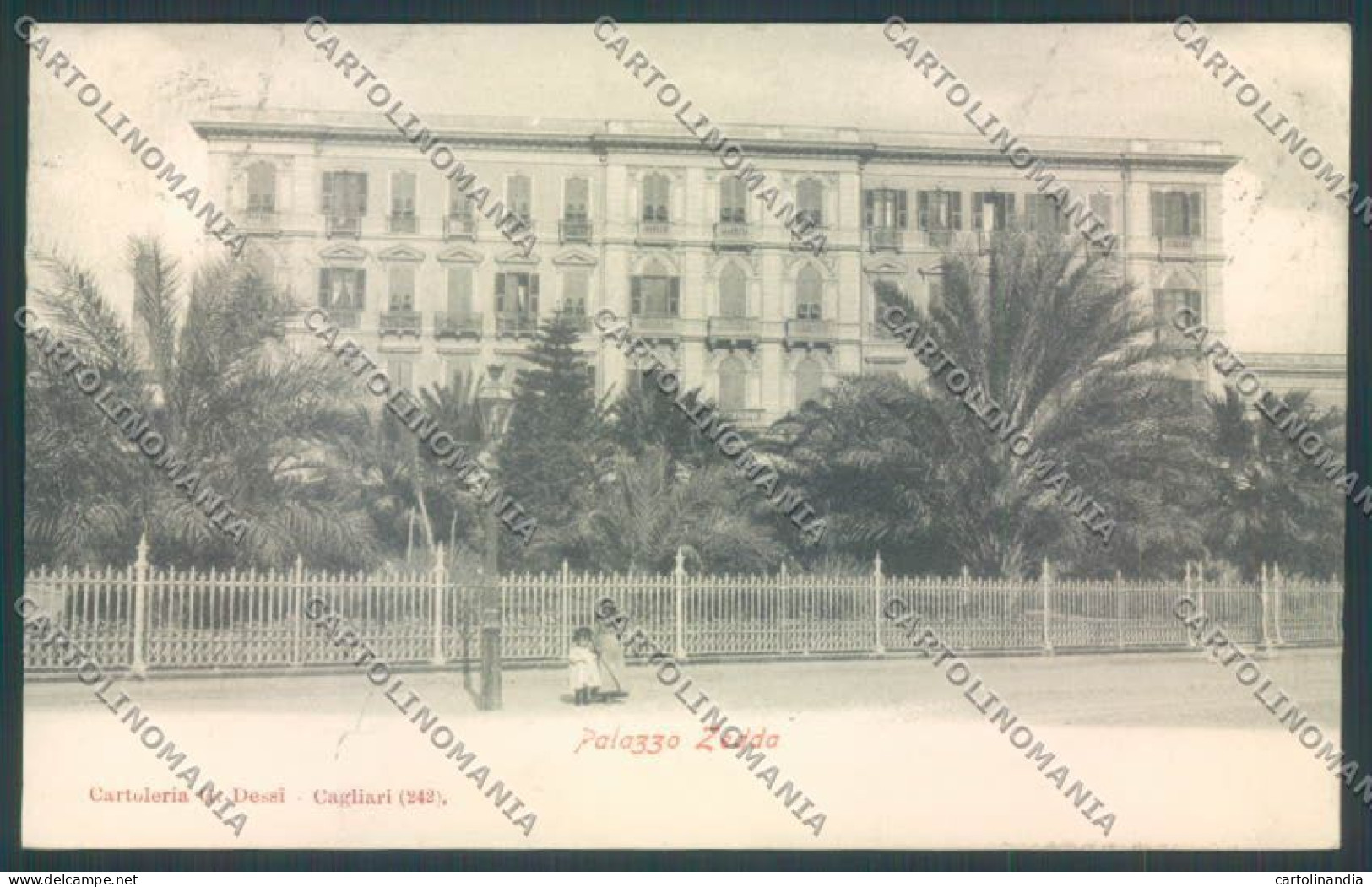 Cagliari Città Palazzo Zedda Cartolina ZG0126 - Cagliari