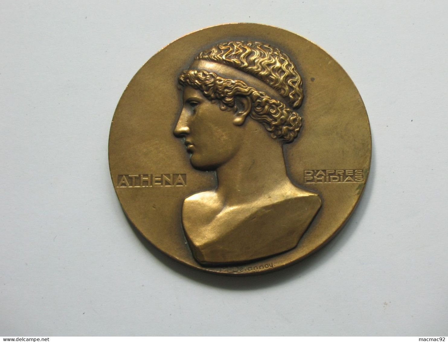 Médaille ATHENA  D'APRES PHIDIAS - LYCEE FENELON  **** EN ACHAT IMMEDIAT **** - Profesionales / De Sociedad