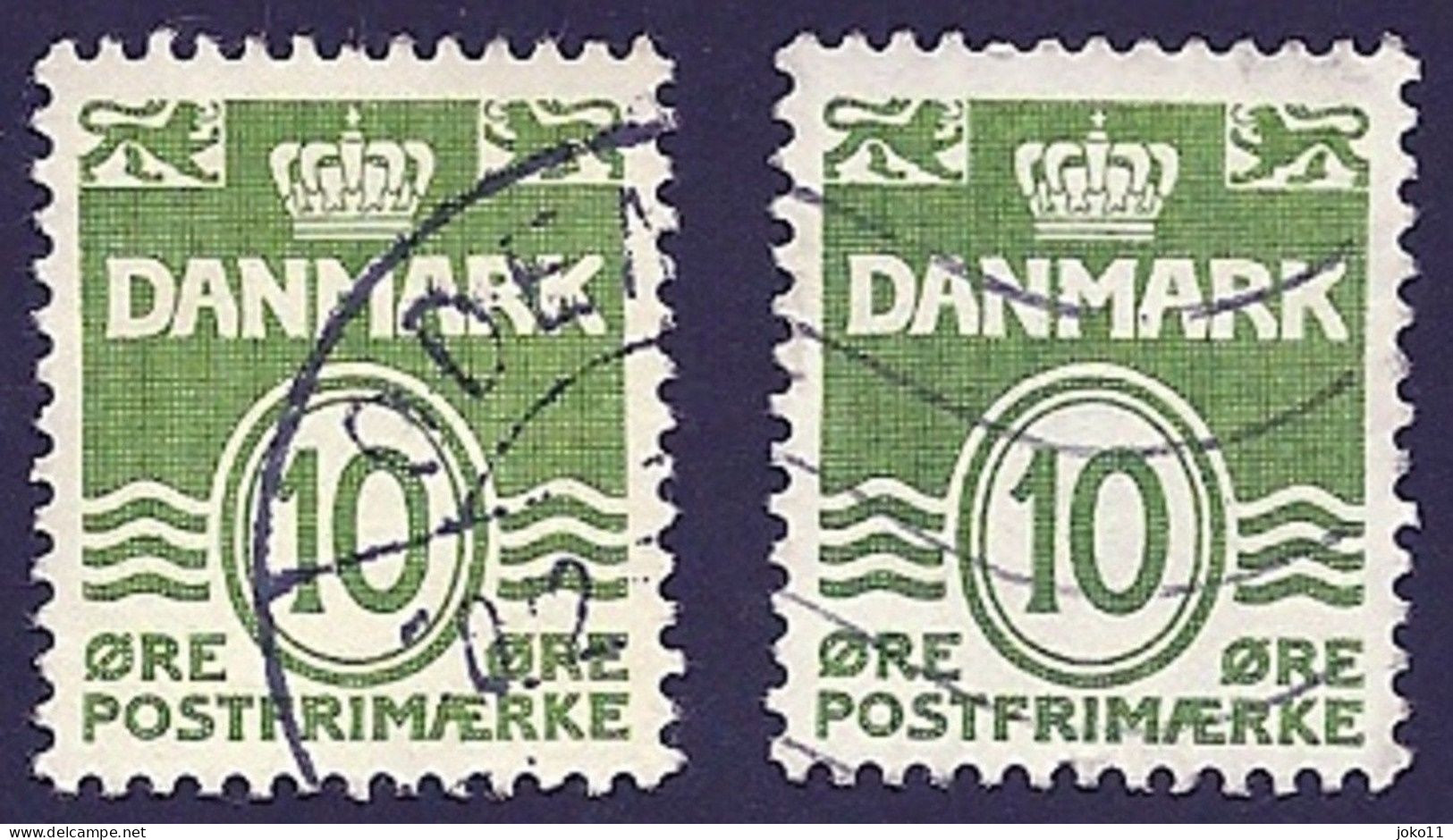 Dänemark 1951, Mi.-Nr. 328 X+y, Gestempelt - Usati