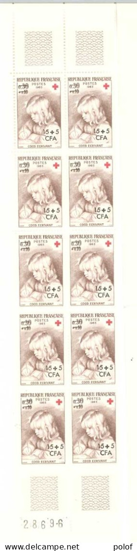 REUNION - CFA - 2 Bandes De 10 Timbres - Neufs Sans Traces De Charnières-Yvert 366-367-Bords De Feuille Numérotés - Ungebraucht