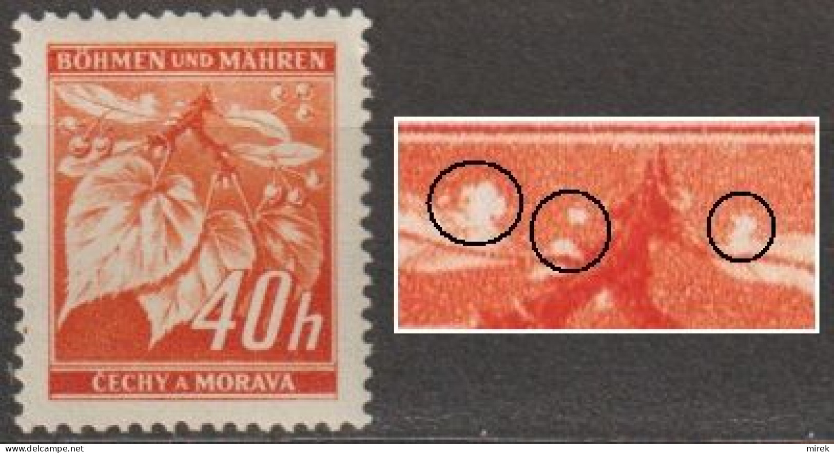 114/ Pof. 26, Plate Flaw, Stamps Field 27, Print Plate 5 - Ongebruikt