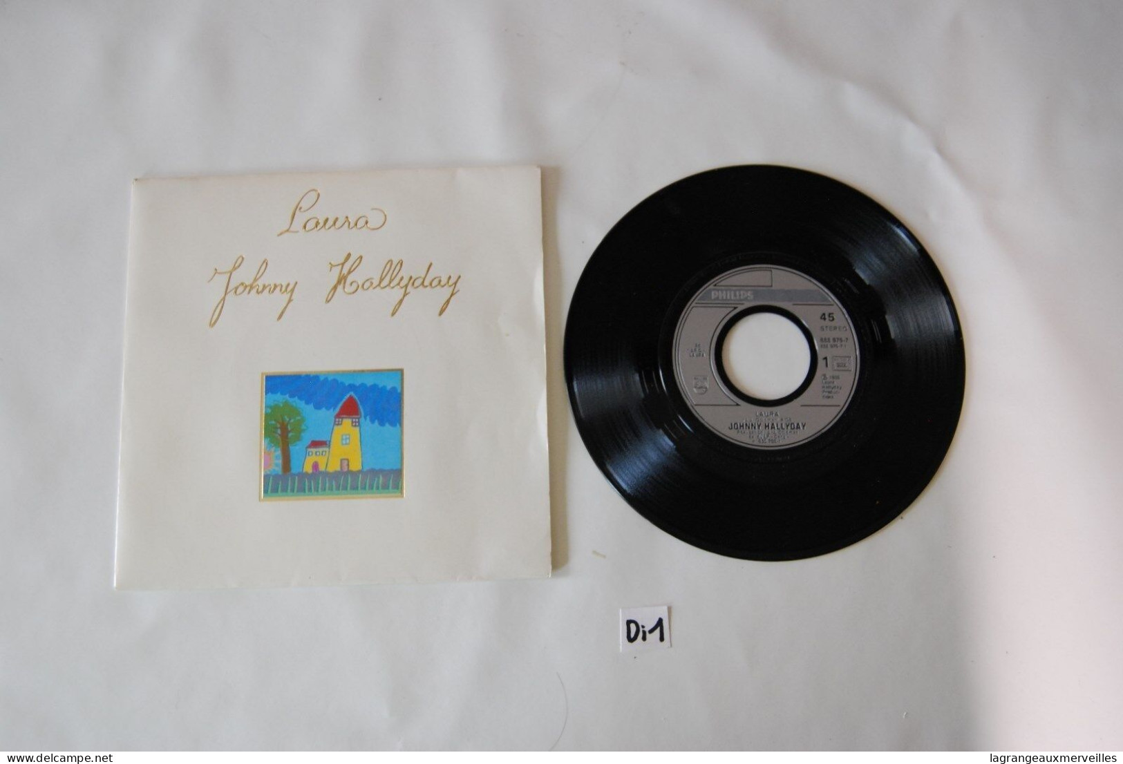Di1- Vinyl 45 T - Jonhnny Halliday - Laura - 1986 - Philips - Autres - Musique Française