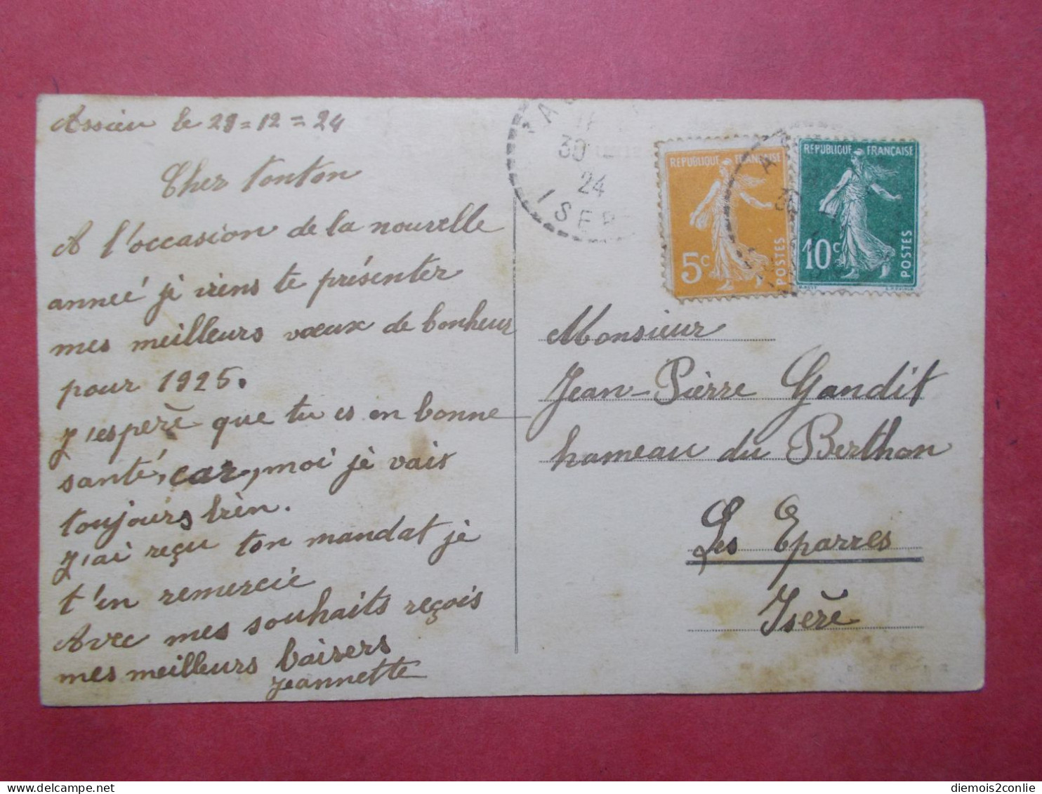 Carte Postale CPA - ASSIEU (38) - Grande Rue - Belle Animation (B320) - Other & Unclassified