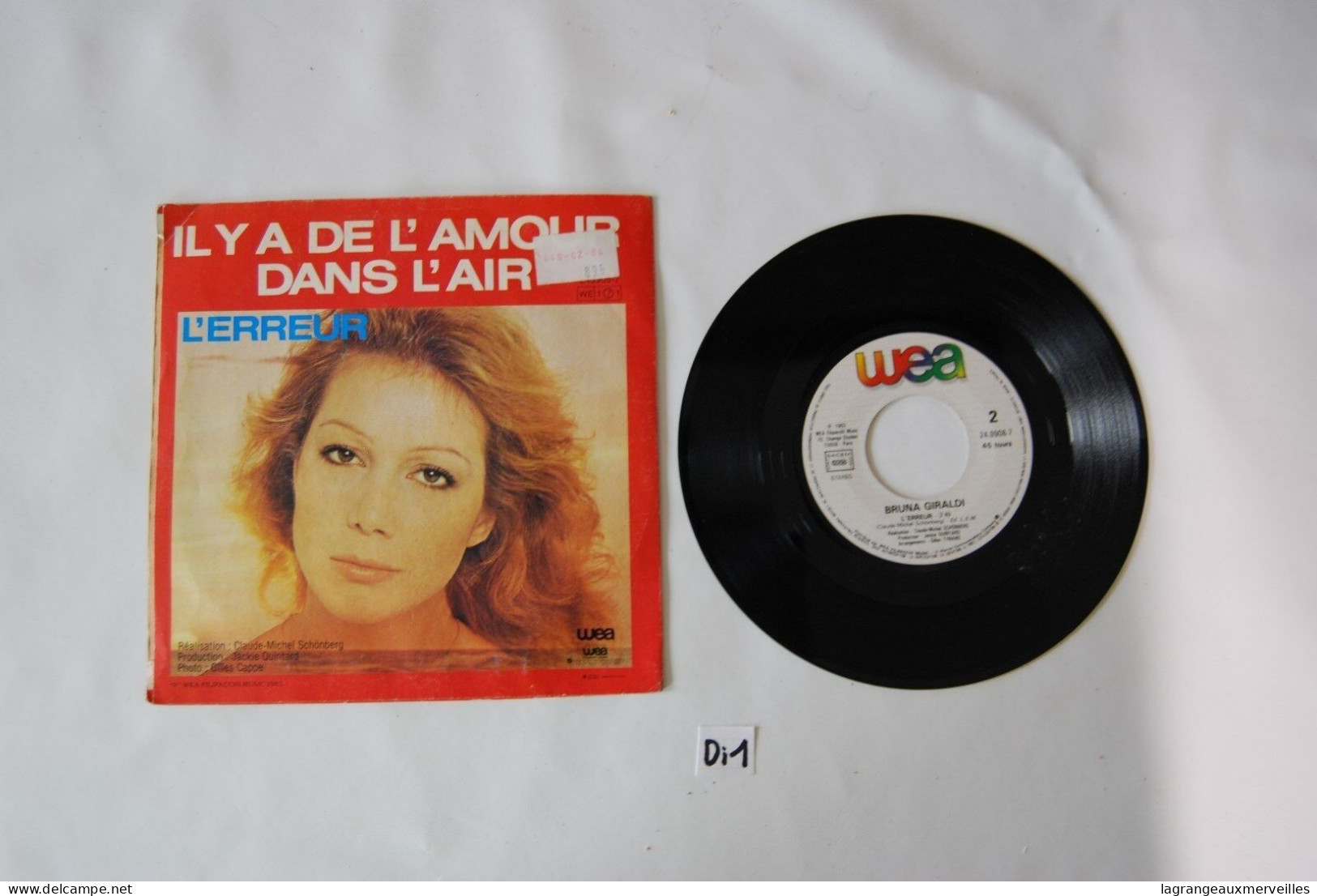 Di1- Vinyl 45 T - Sardou - Bruna Giraldi - Il N'y Pas Que L'amour - Autres - Musique Française