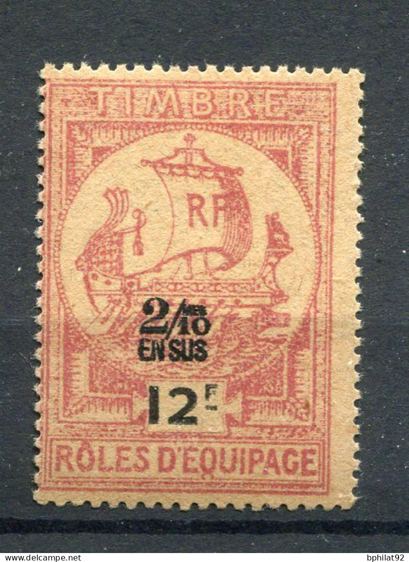 !!! FISCAL, ROLE D'EQUIPAGE N°4 NEUF** - Timbres