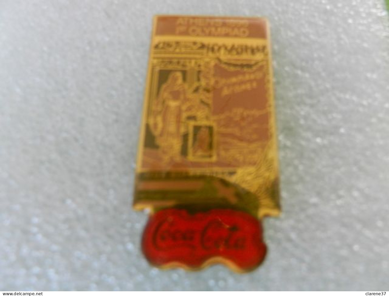 PIN 'S COCA COLA  ATHEN 1896 1ere OLYMPIAD - Beverages