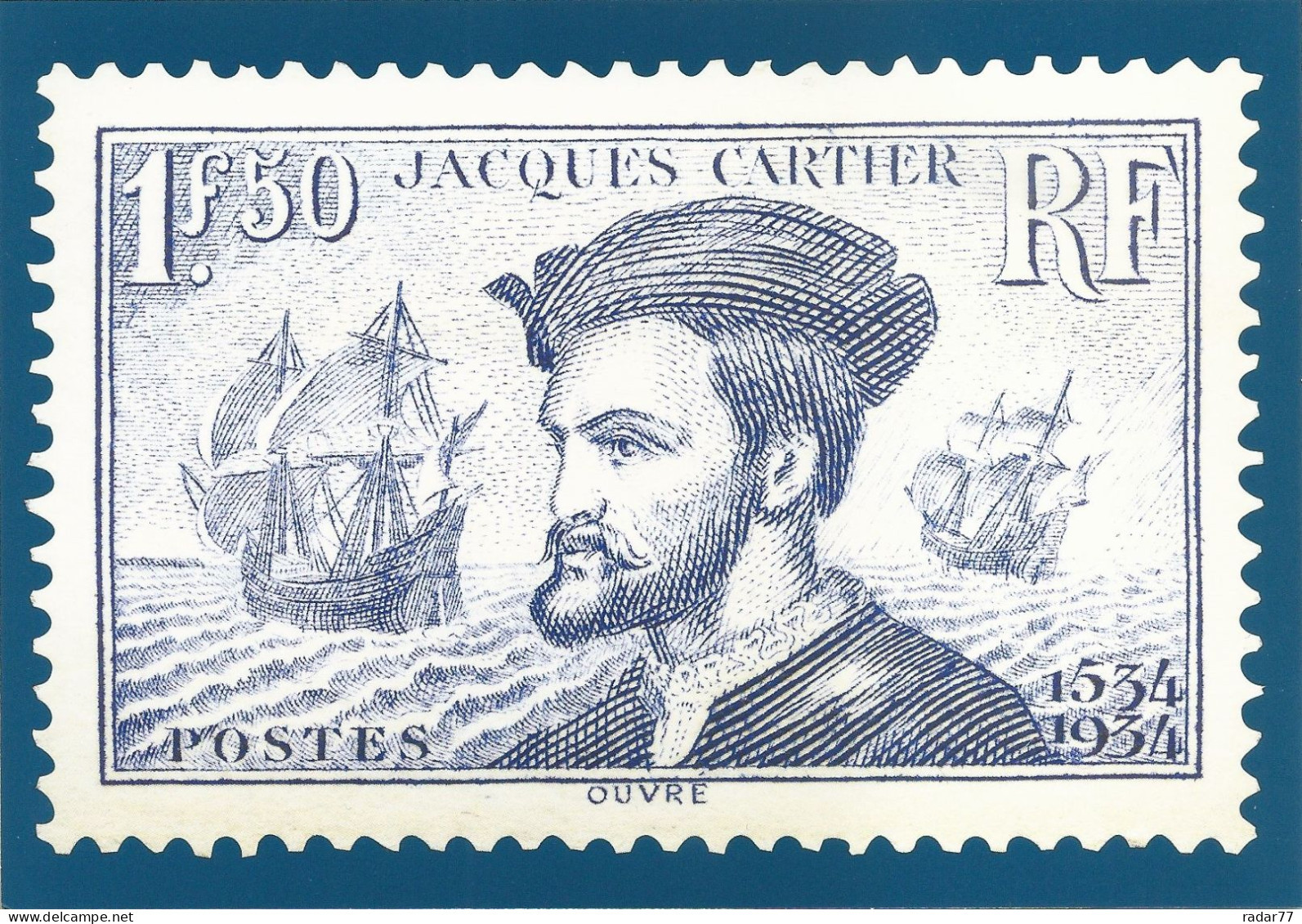 PAP Carte Postale Avec IDTimbre International 20g  Timbre Œuvres De La Marine - PAP:  Varia (1995-...)