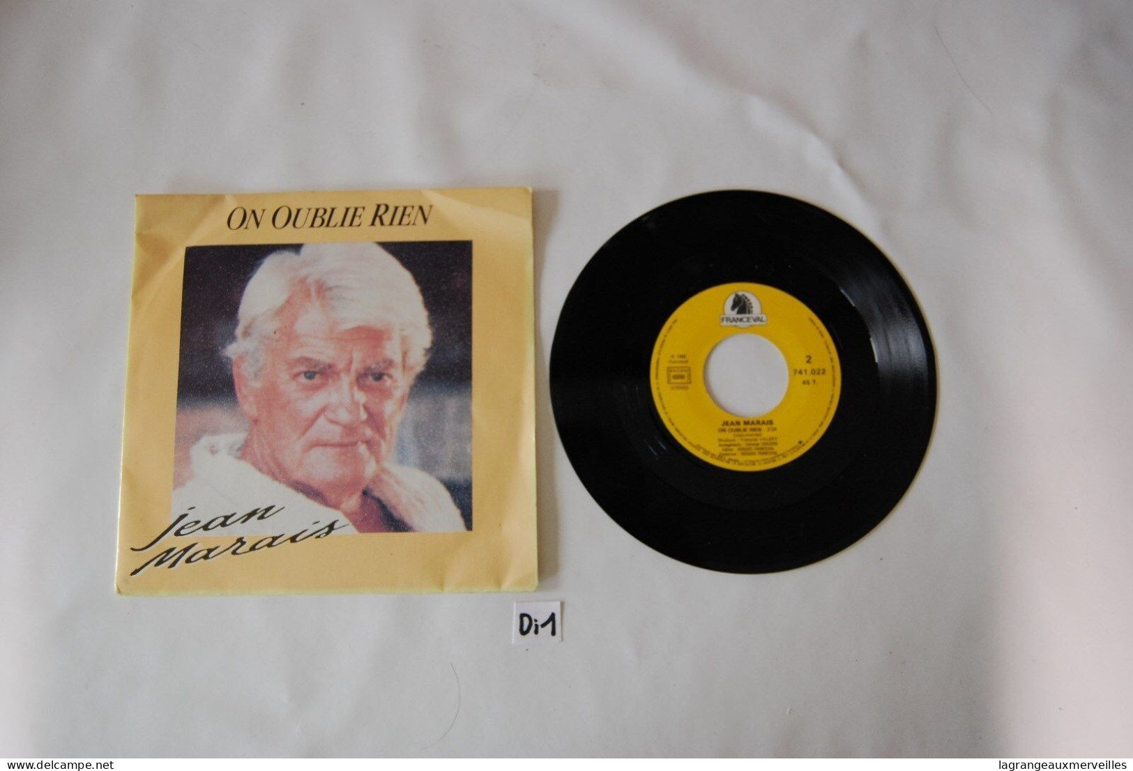 Di1- Vinyl 45 T - Jean Marais - On Oublie Rien - Sonstige - Franz. Chansons