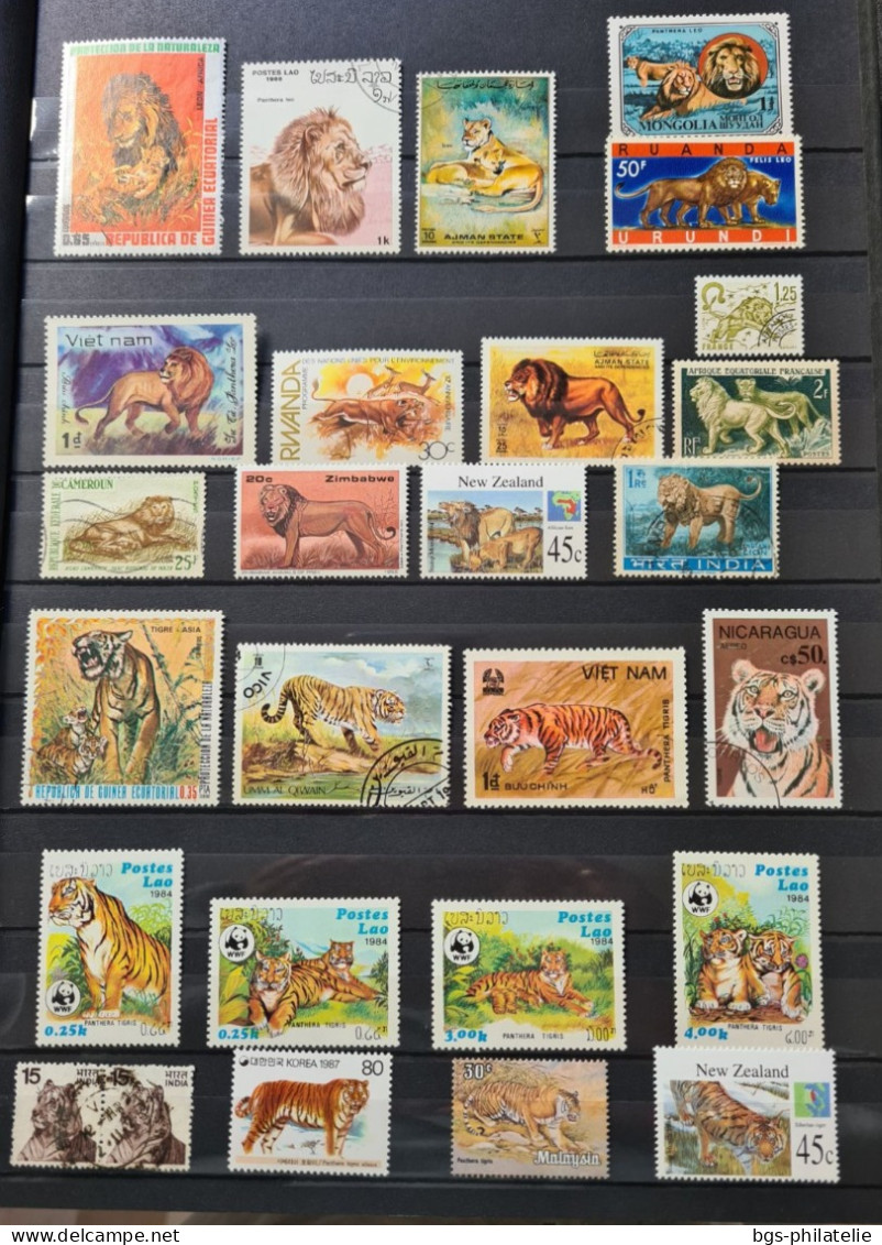 Collection De Timbres Sur Le Thème Des Animaux. - Collections (sans Albums)