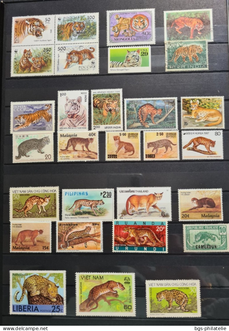 Collection De Timbres Sur Le Thème Des Animaux. - Collezioni (senza Album)