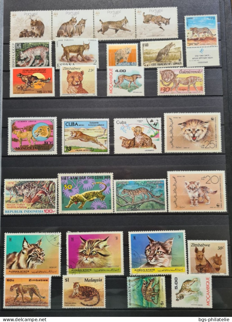 Collection De Timbres Sur Le Thème Des Animaux. - Collections (sans Albums)