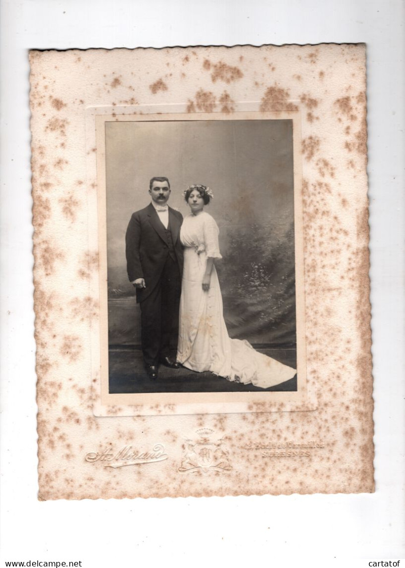 Photographie A. MORAND à SURESNES . Photo De Mariage - Personas Anónimos