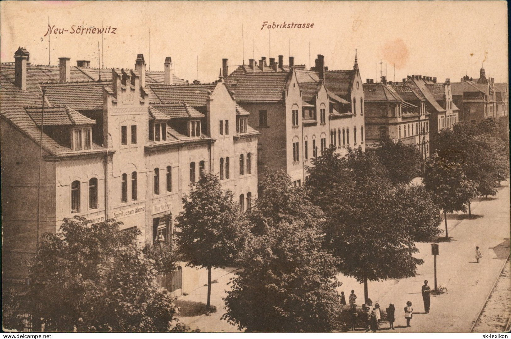 Ansichtskarte Sörnewitz-Coswig (Sachsen) Neu-Sörnewitz Fabrikstrasse 1921 - Coswig