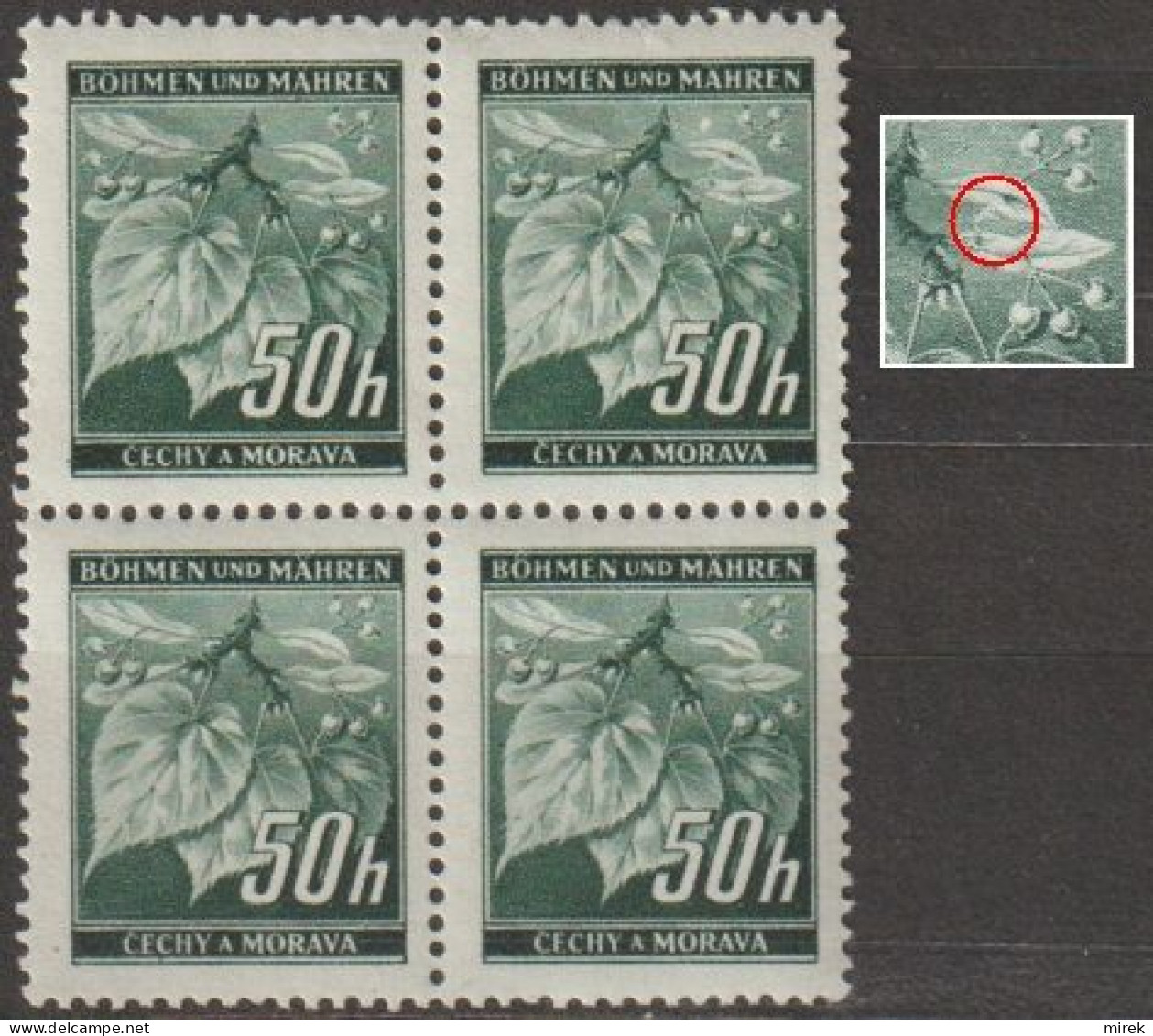 115/ Pof. 27 Gray-green (rare), Retouch, Stamps Field 2, Print Plate 9 - Ungebraucht