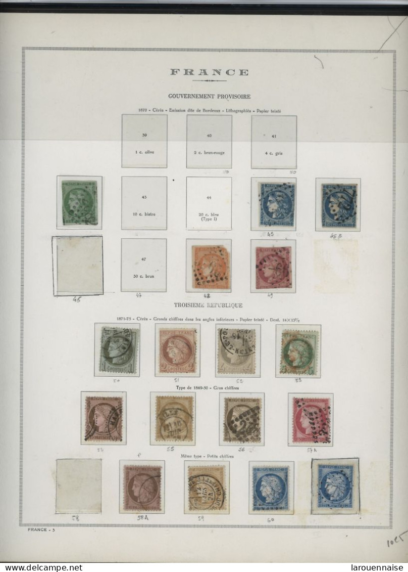 FRANCE  - CLASSIQUES TOUT ÉTATS- N°4 / 106 - 1849-1850 Ceres