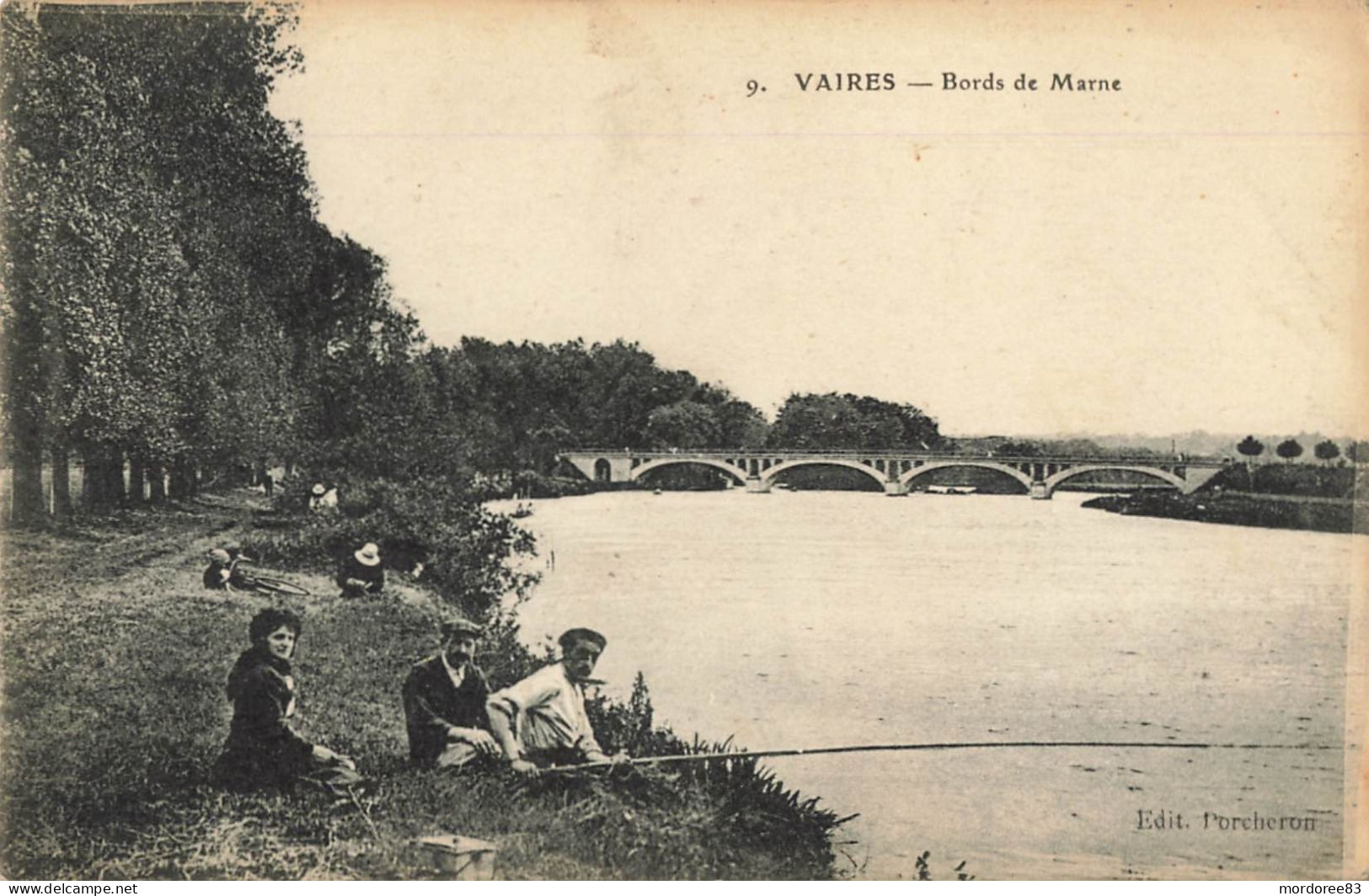 77 / CPA / VAIRES / LES BORDS DE MARNE - PECHEURS - Vaires Sur Marne