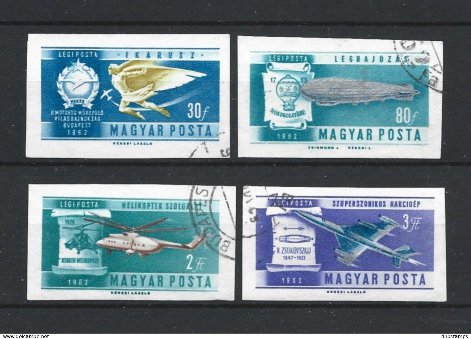 Hungary 1962 Avation Imperf.  Y.T. Ex A 232/240 ND (0) - Usado