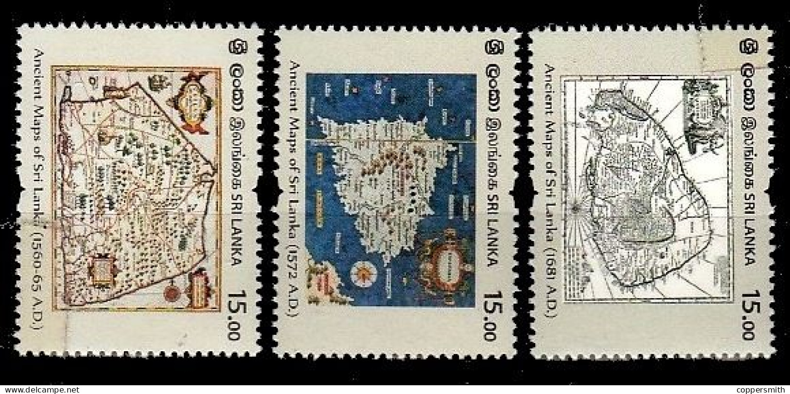 (1249) Sri Lanka  2020 / Culture / Maps / Landkarten  ** / Mnh  Michel 2321-2323 - Sri Lanka (Ceilán) (1948-...)