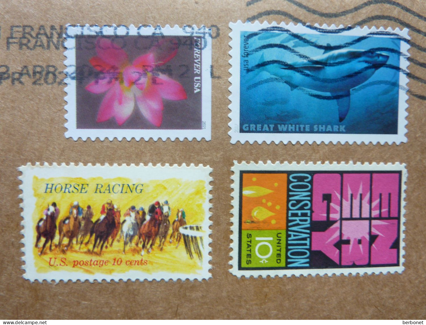 2024   2 Stamps Mint On A Letter + 2 Stamps Used - Storia Postale