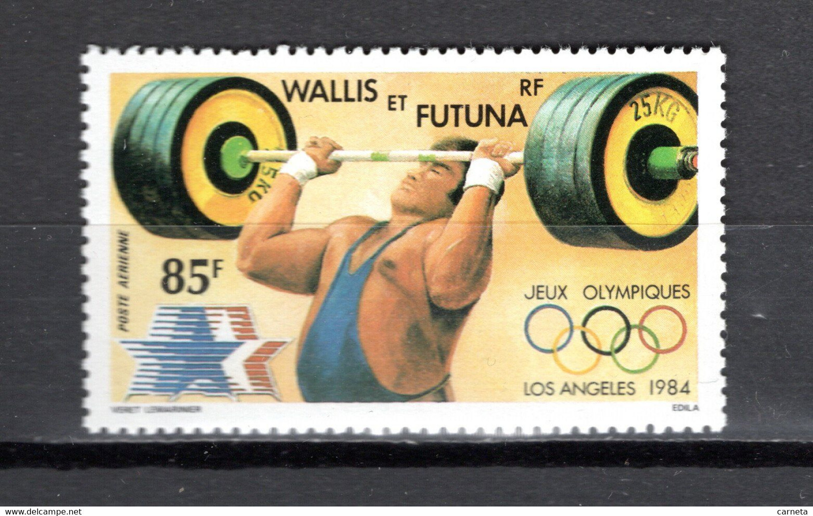 WALLIS ET FUTUNA  PA  N° 133   NEUF SANS CHARNIERE COTE 2.50€      JEUX OLYMPIQUES  LOS ANGELES - Unused Stamps