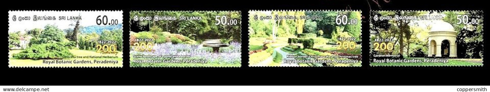 (1290) Sri Lanka  2022 / Flora / Flowers / Botanical Gardens  ** / Mnh  Michel 2398-2401 - Sri Lanka (Ceilán) (1948-...)