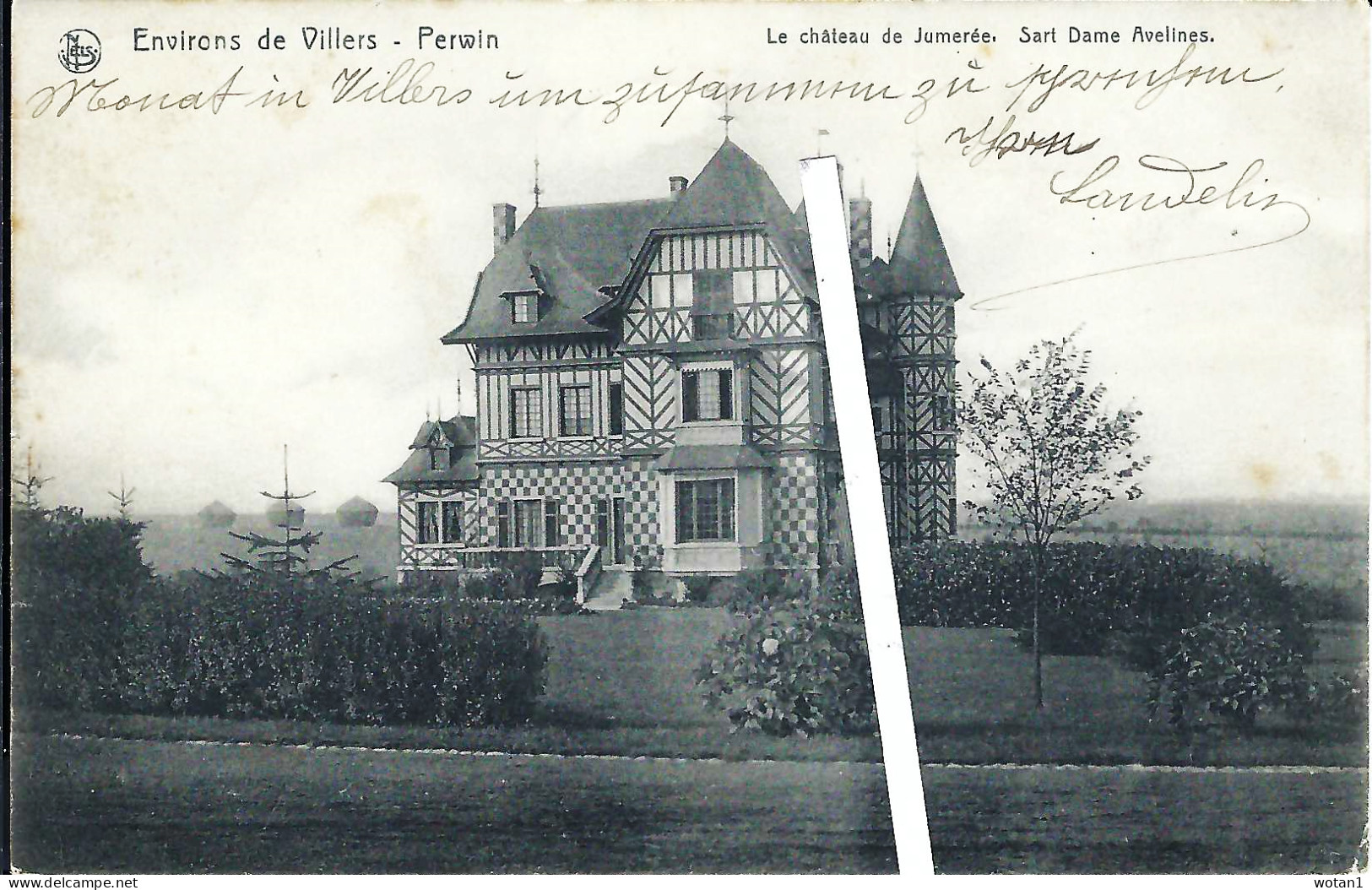 Environs De VILLERS-PERWIN - Le Château De Jumerée. SART-DAMES-AVELINES (Ligne Blanche Fictive) - Villers-la-Ville