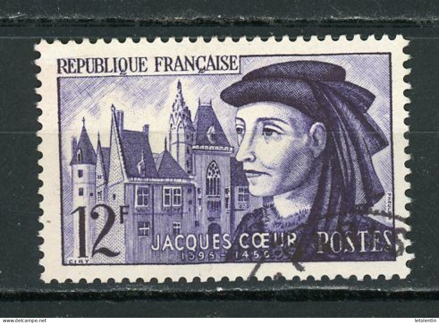 FRANCE - JACQUES COEUR - N° Yvert  1034 Obli. Ronde De “PARIS” - Usati