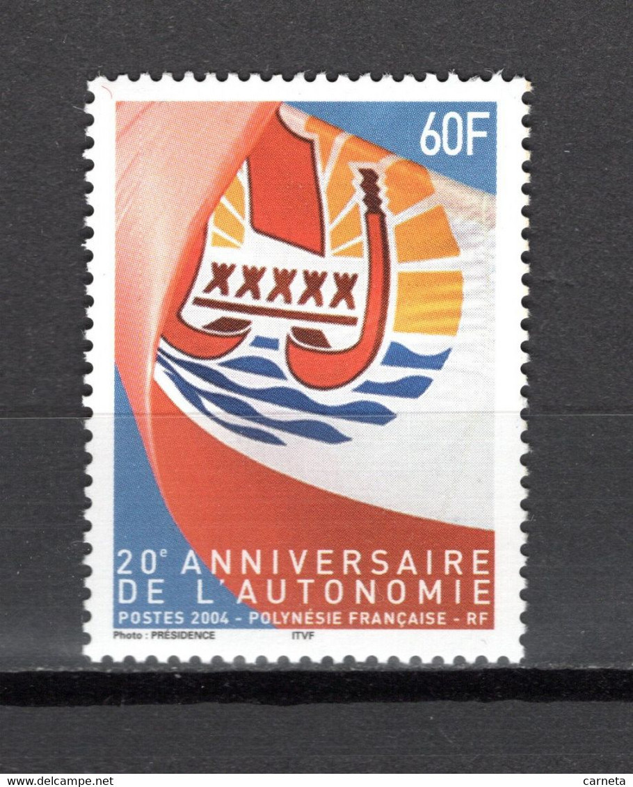 POLYNESIE  N°  722   NEUF SANS CHARNIERE COTE 6.10€    AUTONOMIE - Unused Stamps