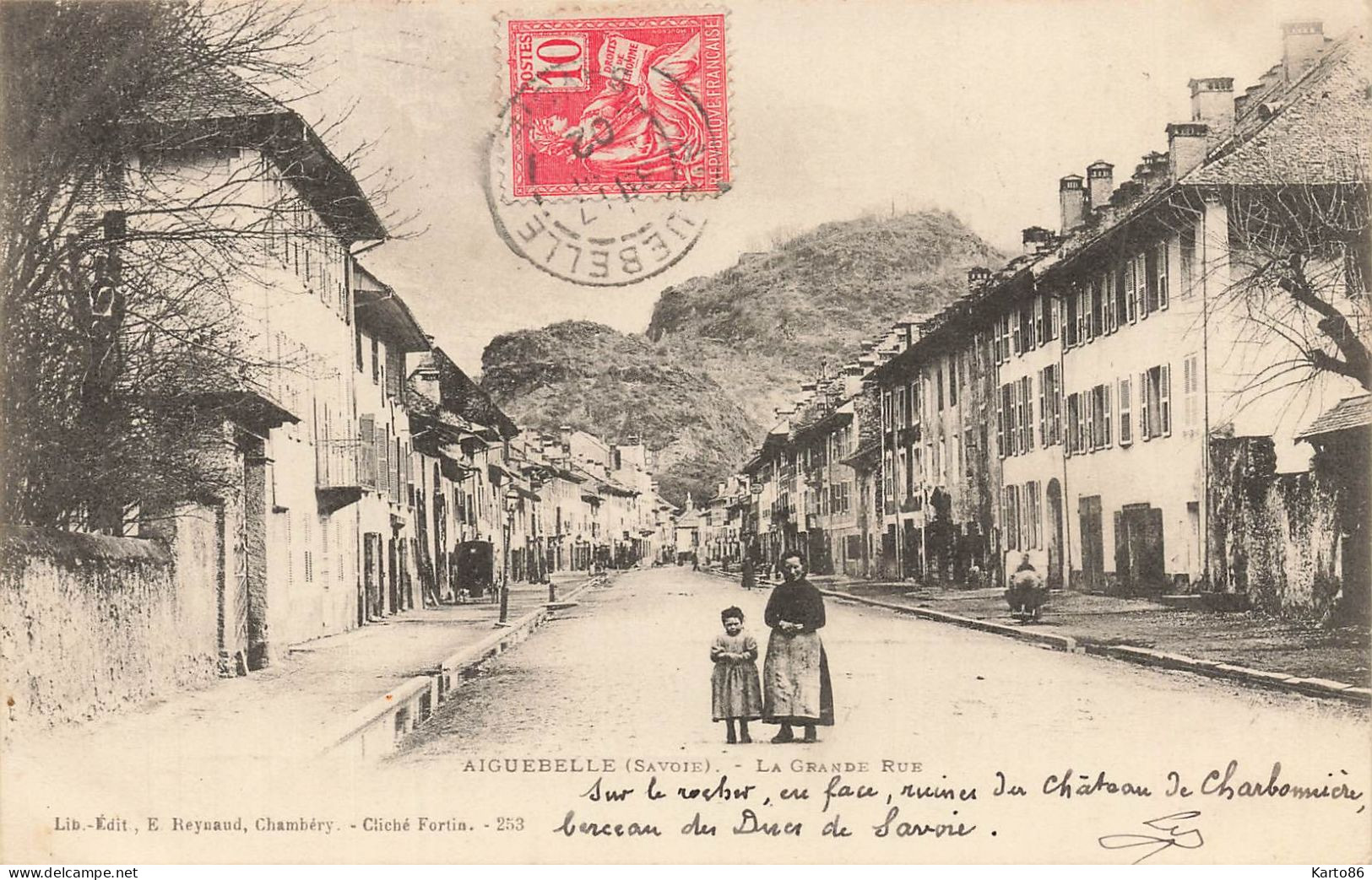 Aiguebelle * 1902 * La Grande Rue * Villageois - Aiguebelle