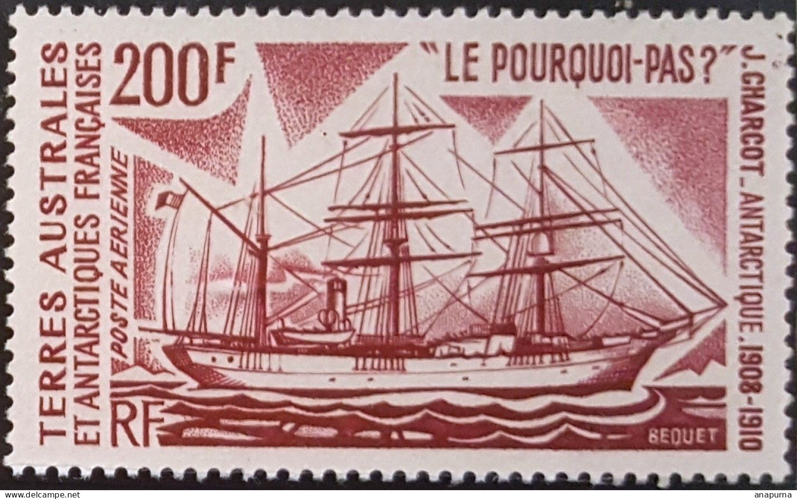 2 Timbres,  Bateaux D'expéditions Antarctiques De J.Charcot, Le Français, Le Pourquoi Pas?,38 Et 39, Sans Charnière - Unused Stamps