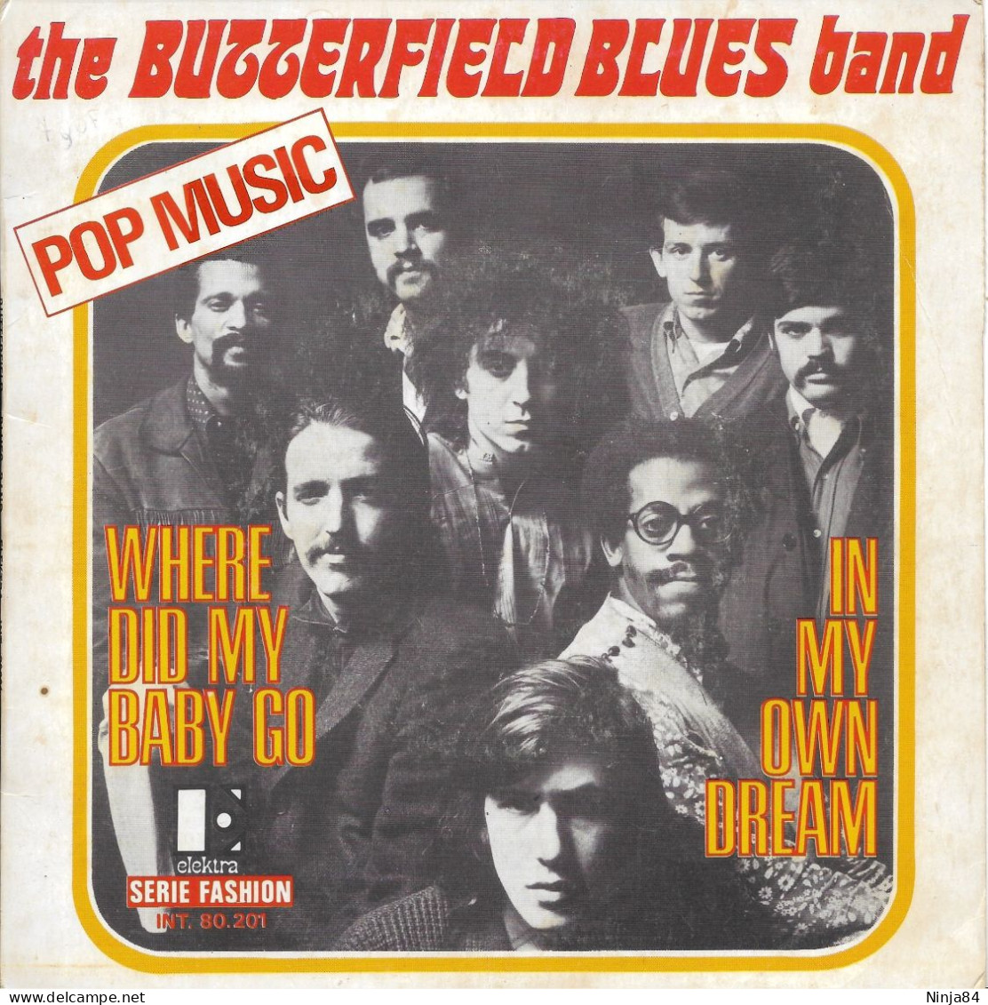 SP 45 RPM (7") The Butterfield Blues Band  " Where Did My Baby Go  " - Rock