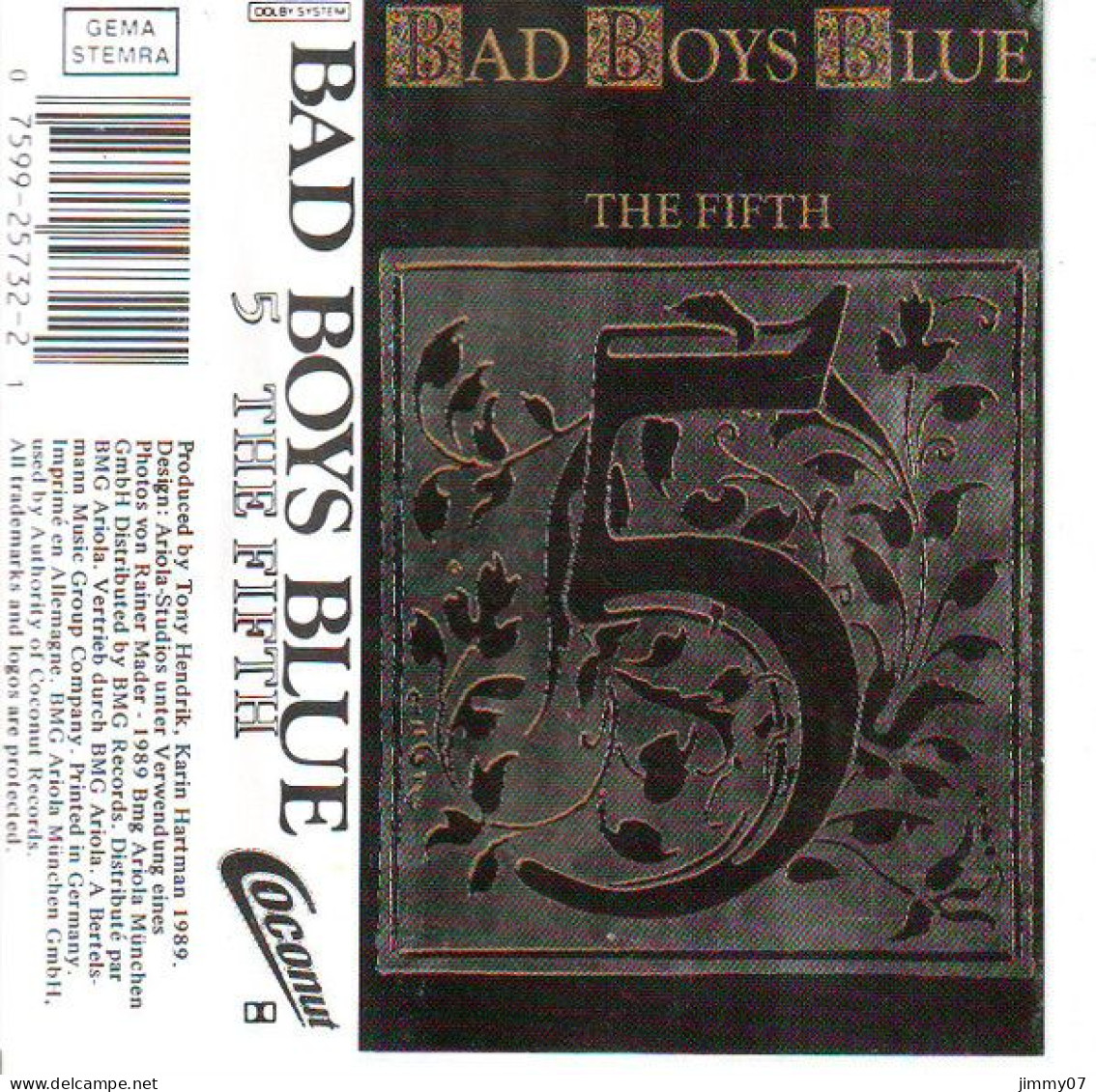 Bad Boys Blue - The Fifth (Cass, Album, Unofficial) - Cassette