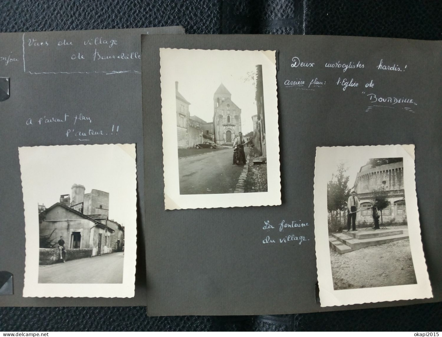 BOURDEILLES NONTRON FRANCE NOUVELLE-AQUITAINE ÉGLISE VILLAGE DROMME  LOT 4 PHOTOS ORIGINALES