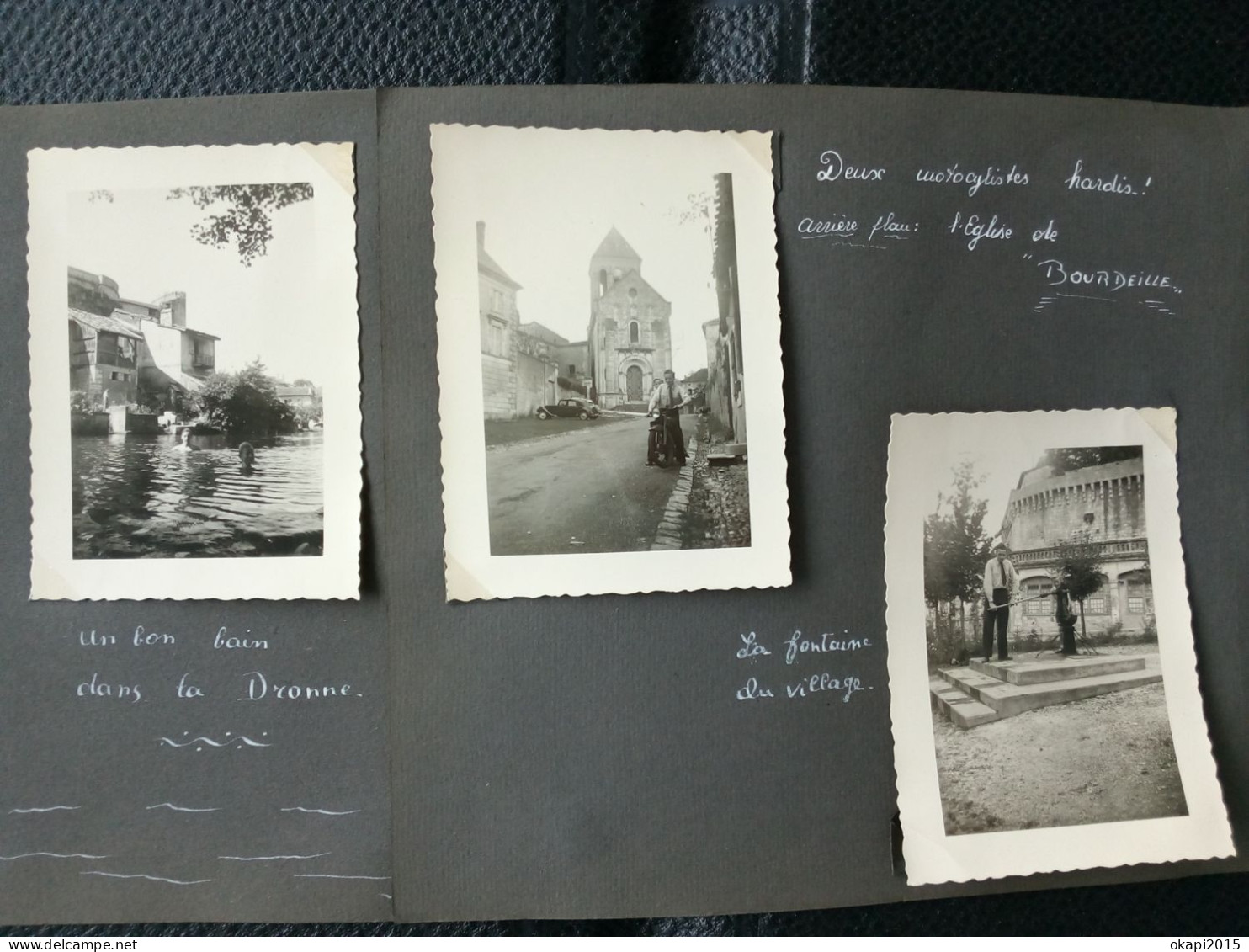 BOURDEILLES NONTRON FRANCE NOUVELLE-AQUITAINE ÉGLISE VILLAGE DROMME  LOT 4 PHOTOS ORIGINALES