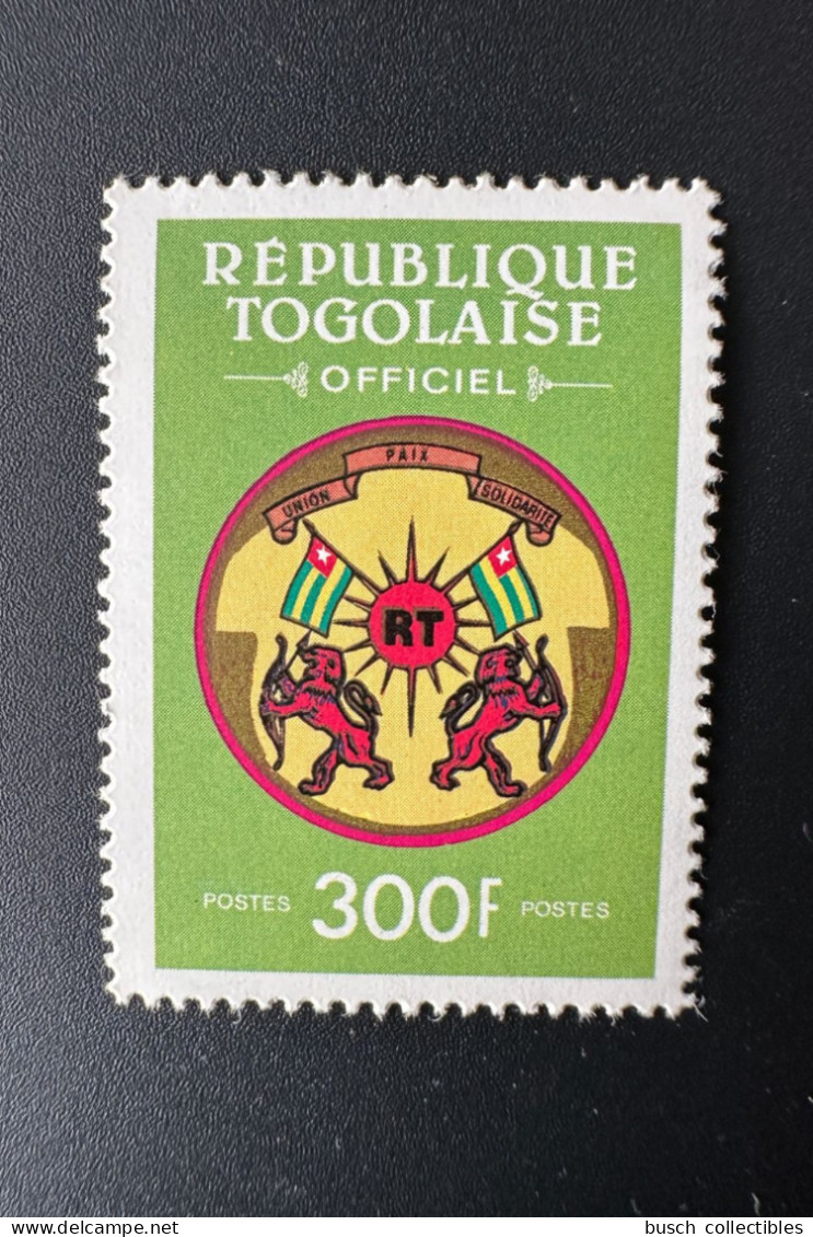 Togo 1991 Mi. 8 300F Dienstmarke Service Officiel Drapeau Fahne Flag Armoiries Coat Of Arms - Togo (1960-...)
