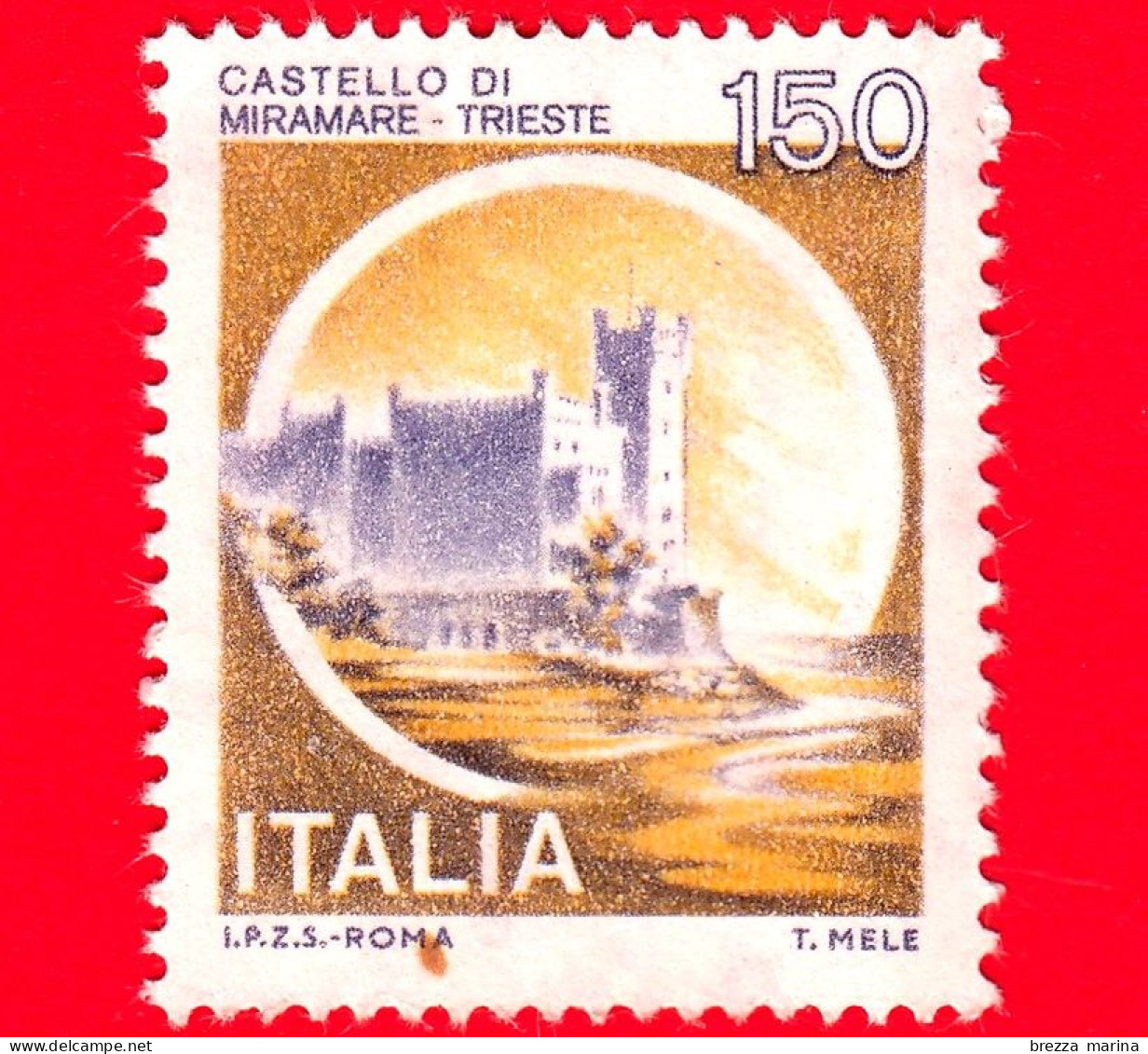 Nuovo - MNH - ITALIA - 1980 - Castelli D'Italia - Castello Di Miramare, A Trieste - 150 L. - 1971-80:  Nuovi