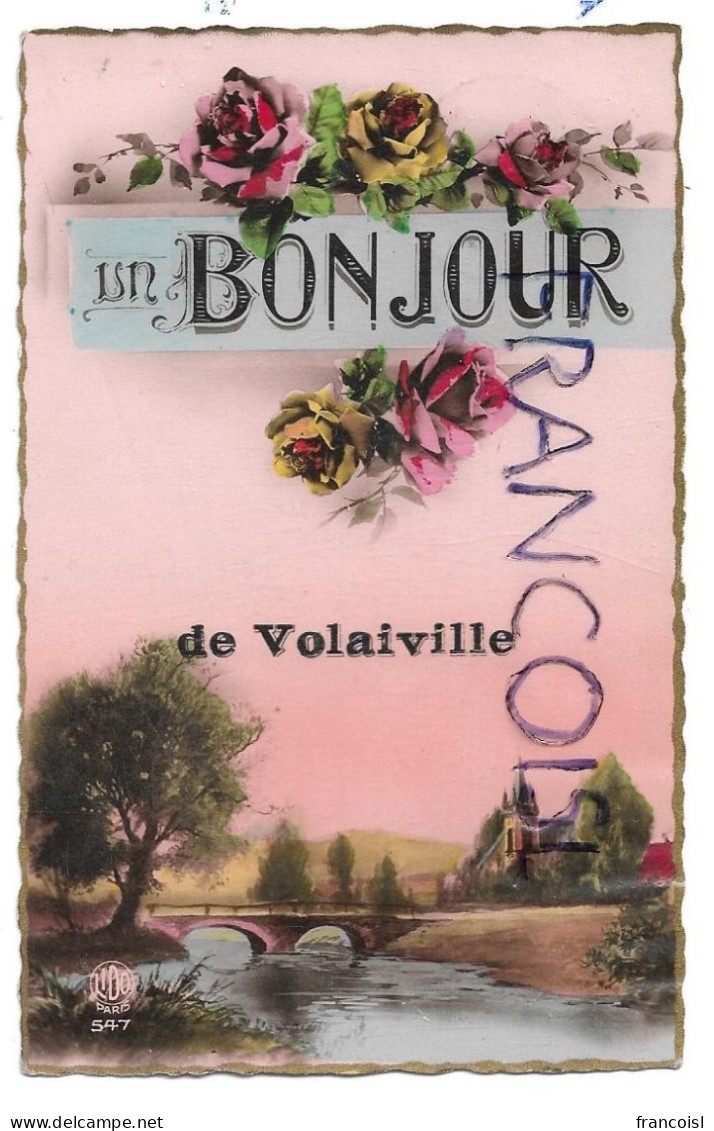 Un Bonjour De Volaiville (B-6860) - Souvenir De...