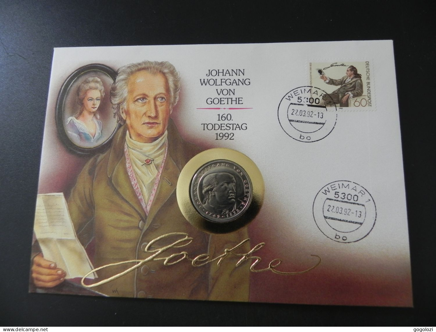 Deutschland Germany 5 Mark 1982 D - Johann Wolfgang Von Goethe - Numis Letter 1992 - 5 Marcos