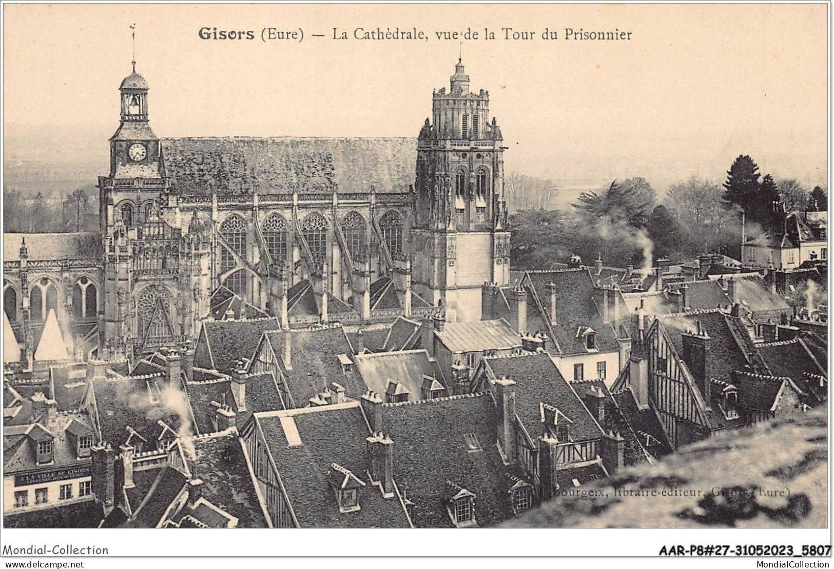 AARP8-0656 - GISORS - La Cathedrale - Vue De La Tour Du Prisonnier - Gisors