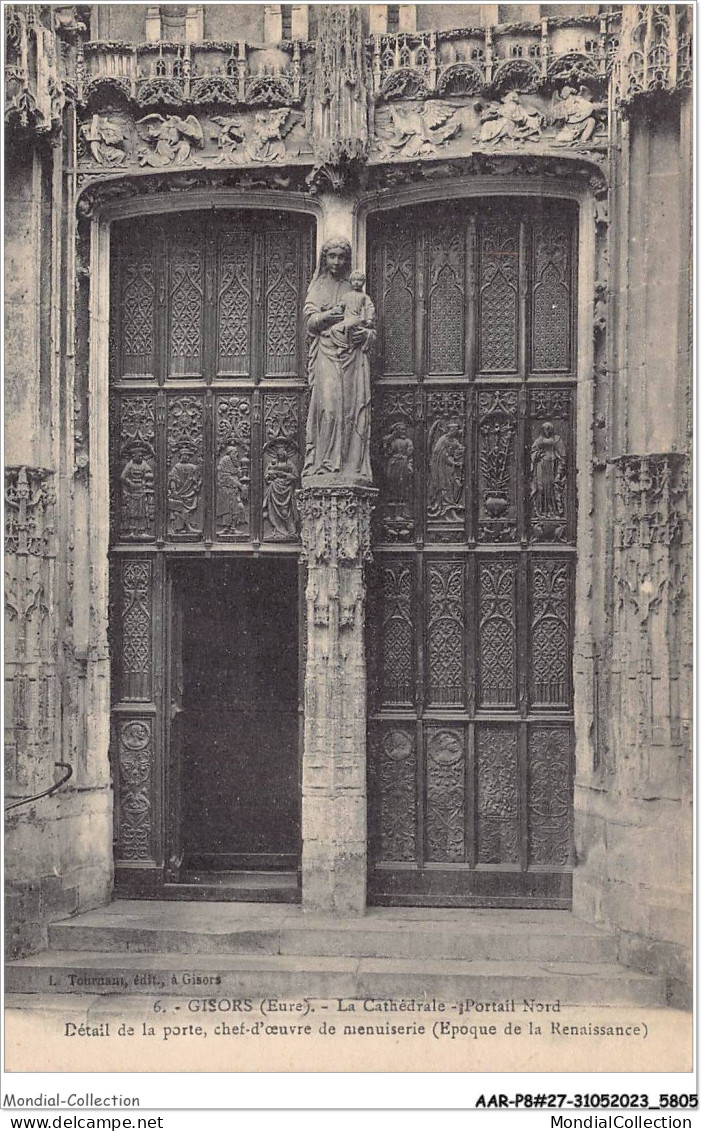 AARP8-0655 - GISORS - La Cathedrale - Porte Nord - Gisors