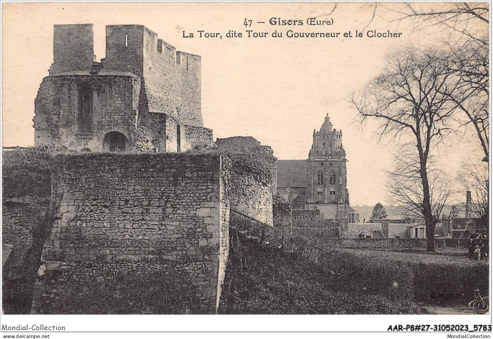 AARP8-0644 - GISORS -La Tour Dite - Tour Du Gouverneur Et Le Clocher - Gisors