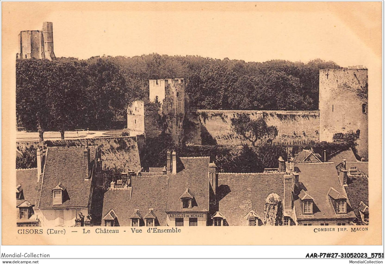 AARP7-0628 - GISORS - Le Chateau - Vvue D'Ensemble - Gisors